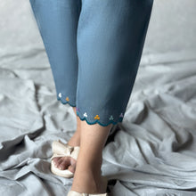 Crystal Teal Embroidered Set