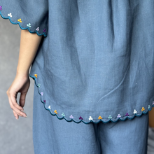 Crystal Teal Embroidered Set