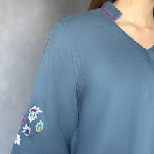 Crystal Teal Embroidered Set