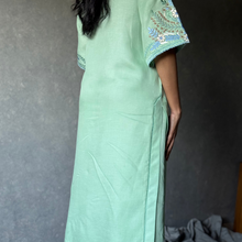 Embroidered Sea Foam Set